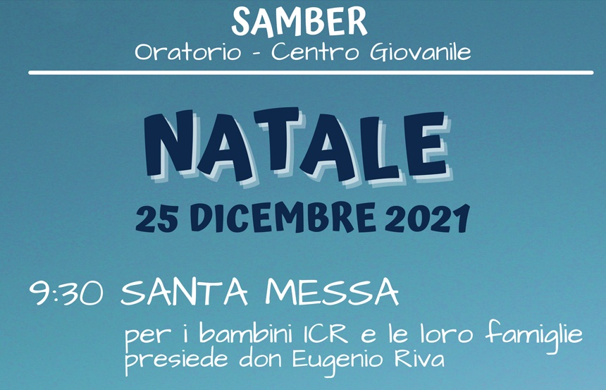 Natale 2021 – 25 Dicembre
